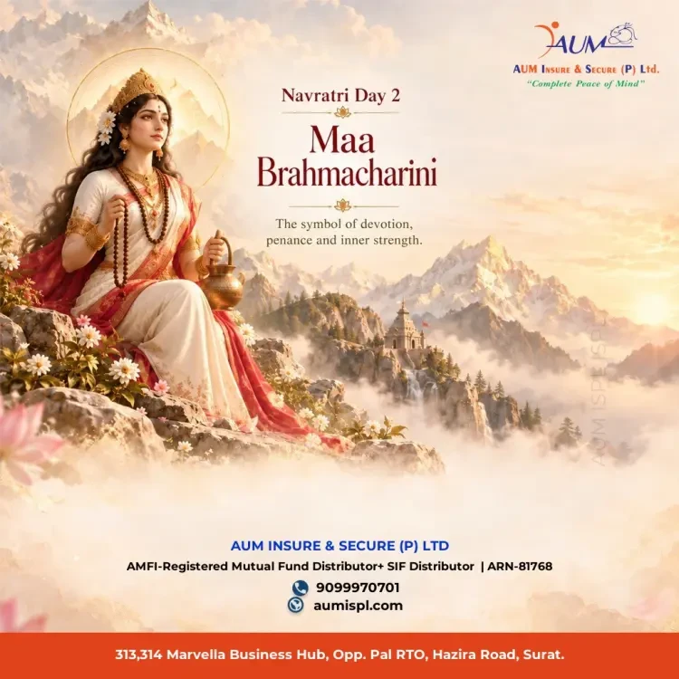 NAVRATRI DAY 2 – MAA BRAHMACHARINI 🙏🌸
